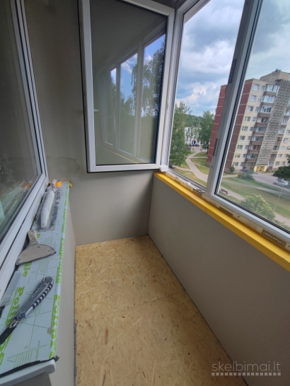 Balkonų šiltinimas ir apdailos darbai