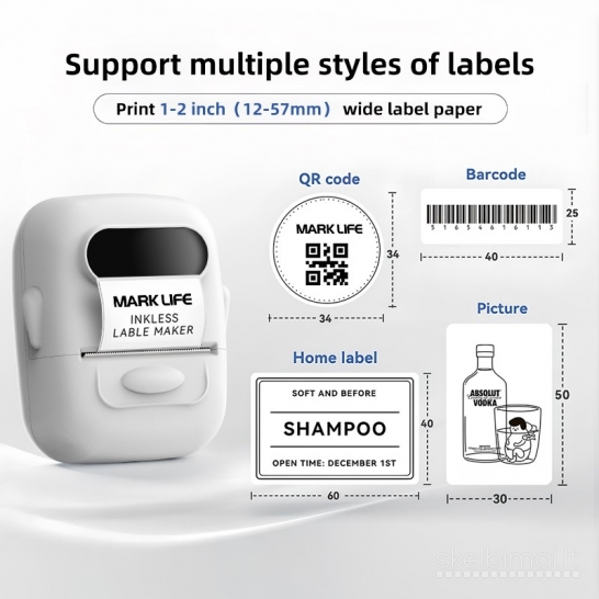 Nauji Lipnių etikečių lipdukų spausdintuvas etiketės