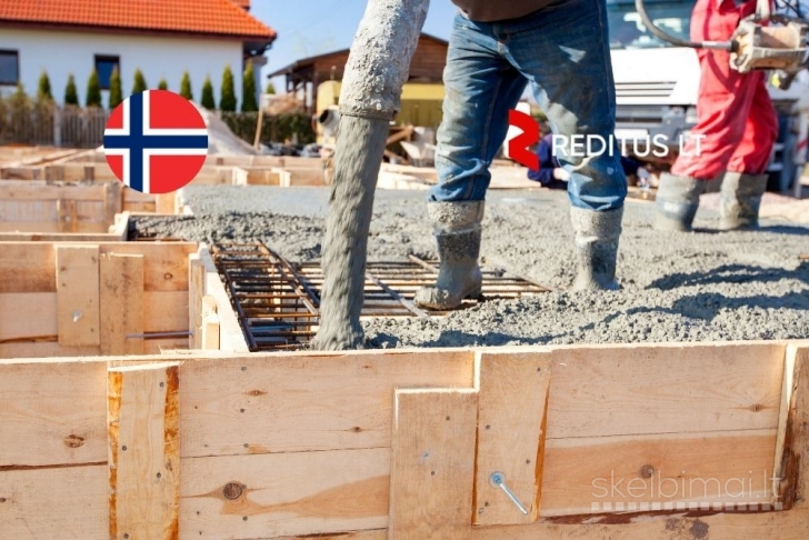 Betonuotojai – klojinių montuotojai – darbas Norvegijoje (2017)