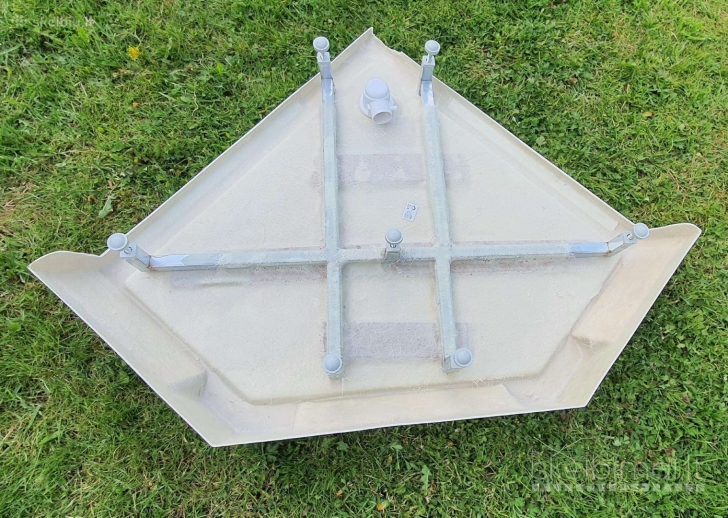 Dušo kabinos padas, kampinis 90x90cm