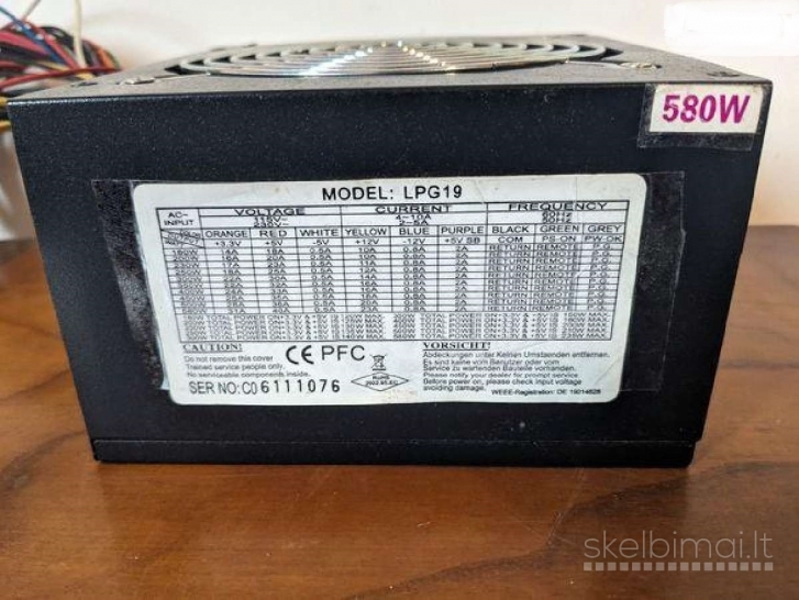 Korpusas ir Maitinimo blokai ATX ir kiti dalis: