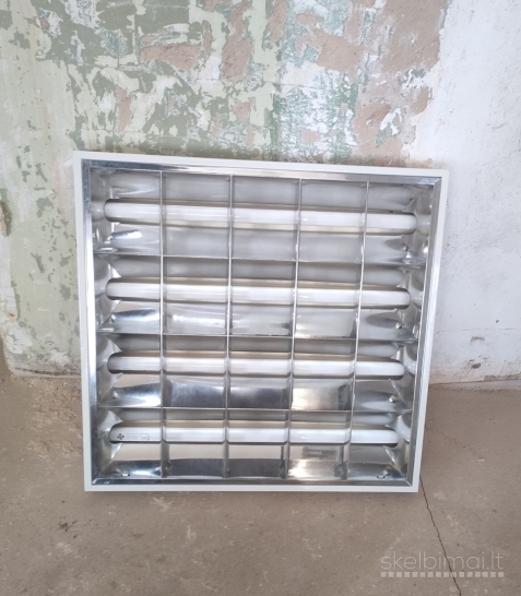 Kvadratiniai,Liuminescenciniai,fluorescenciniai Šviestuvai, lempa, lempos 8vnt.