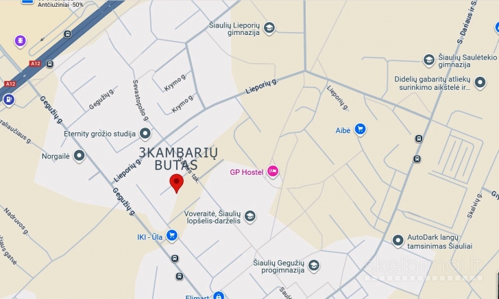 3 kambarių butas, vidurinis!