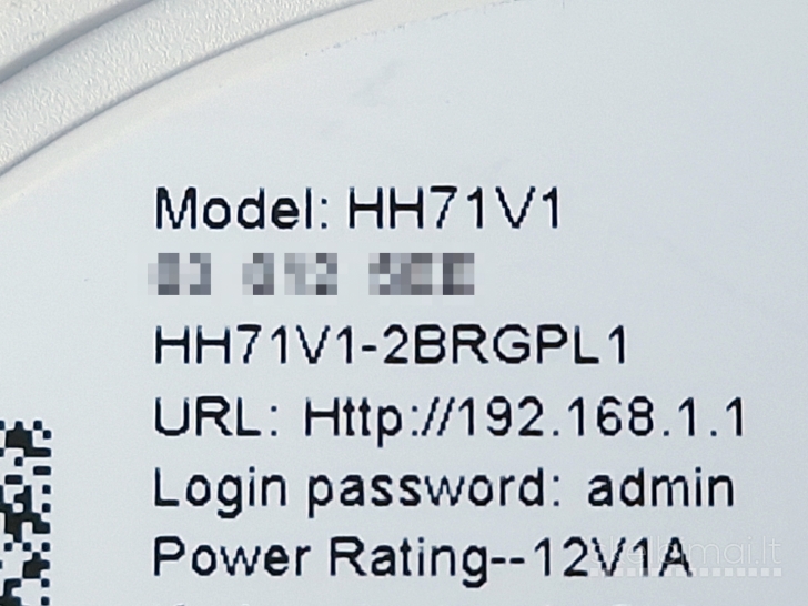 4G+ LTE modemas Alcatel HH71V1 su maitinimo blokeliu