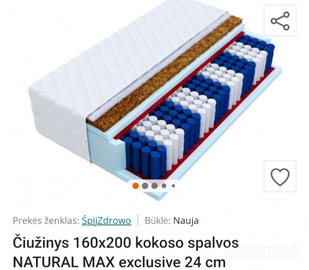 Natural Max ciuzinys 160*200*24