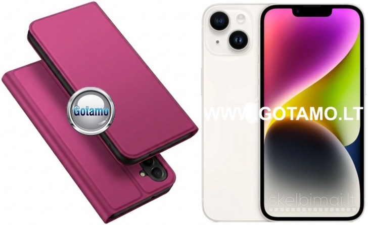 791 Ducis dėklai-knygutės Apple iPhone 14 telefonui WWW.GOTAMO.LT