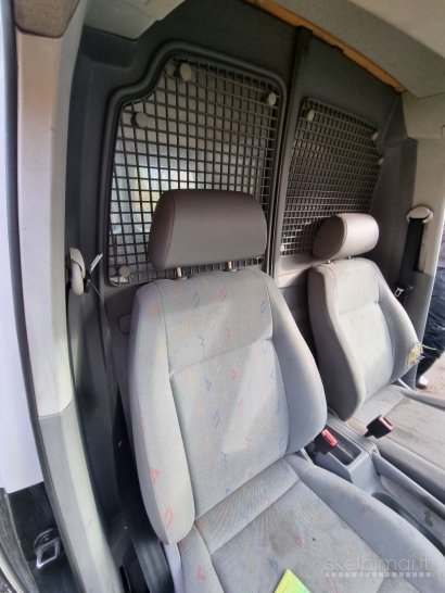 2007 m. gamybos balta/juoda VW CADDY, 1,9 TDI, 77 KW