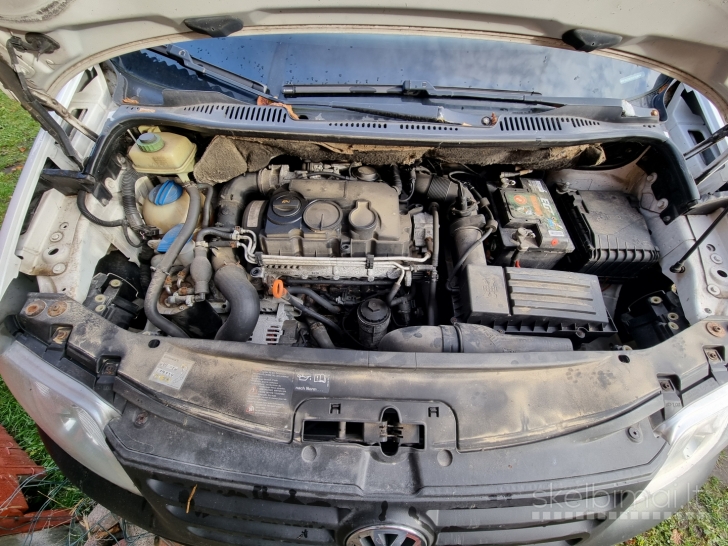 2007 m. gamybos balta/juoda VW CADDY, 1,9 TDI, 77 KW