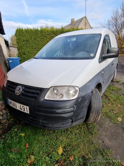 2007 m. gamybos balta/juoda VW CADDY, 1,9 TDI, 77 KW