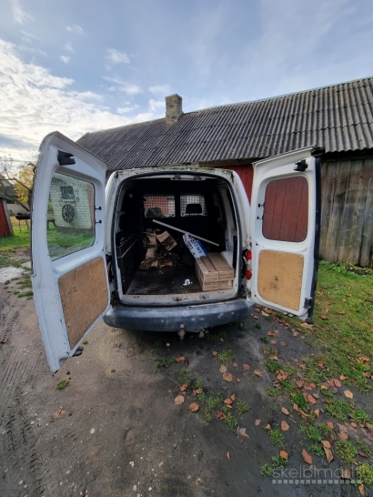 2007 m. gamybos balta/juoda VW CADDY, 1,9 TDI, 77 KW