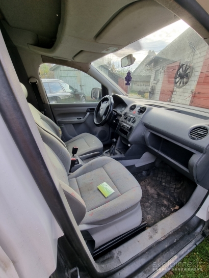 2007 m. gamybos balta/juoda VW CADDY, 1,9 TDI, 77 KW