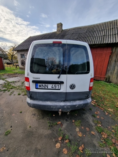 2007 m. gamybos balta/juoda VW CADDY, 1,9 TDI, 77 KW