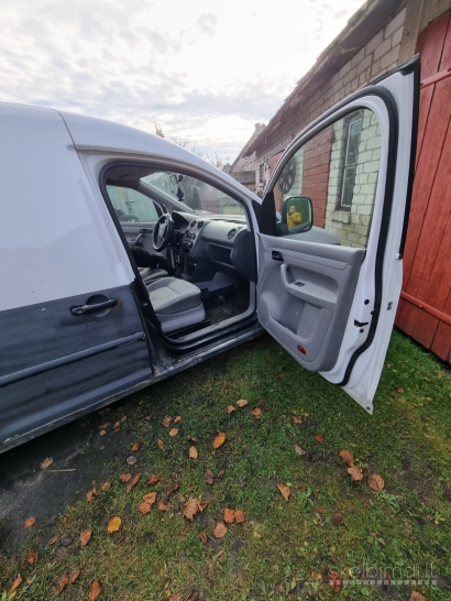 2007 m. gamybos balta/juoda VW CADDY, 1,9 TDI, 77 KW