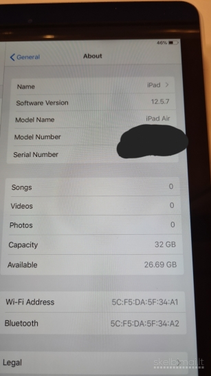 Ipad Air 1st A1474 32GB WIFI