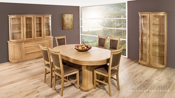 ĄŽUOLINĖS SPINTELĖS, KOMODOS, INDAUJOS-IŠPARDAVIMAS