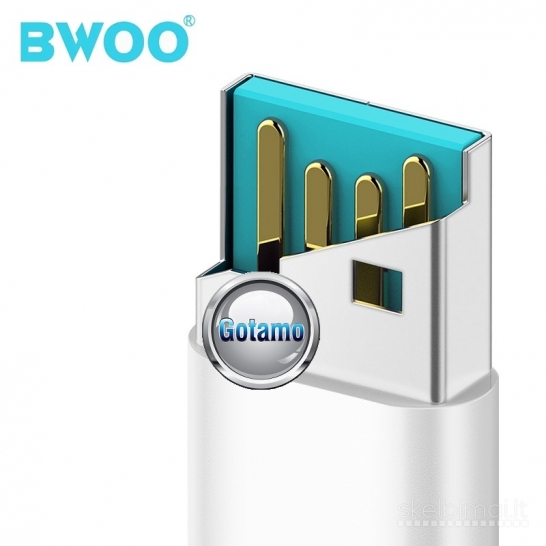 803 Apple Lightning laidas 1 metras 3A BWOO WWW.GOTAMO.LT