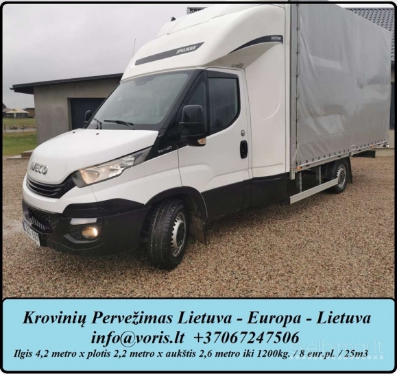 EXPRESS NUVEŽIMAS/PARVEŽIMAS LITHUANIA - EUROPE - LITHUANIA +37067247506