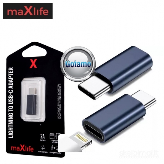 804 Apple Lightning lizdas į Type-C jungtis MaxLife WWW.GOTAMO.LT