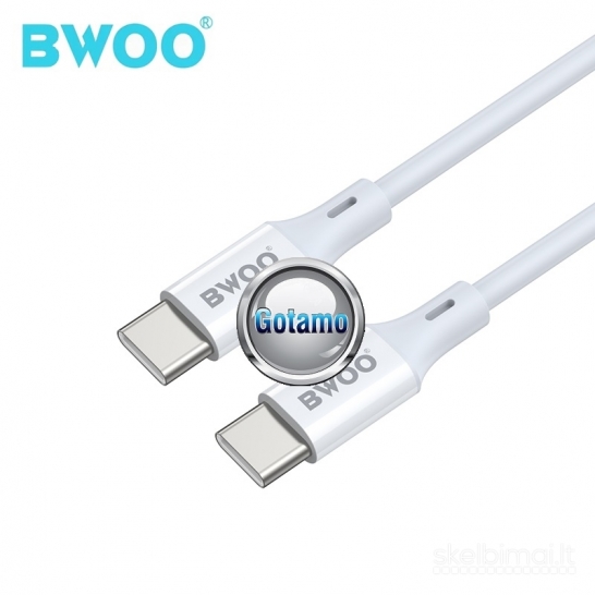 805 Type-C į Type-C laidas 1 metras 65W BWOO WWW.GOTAMO.LT
