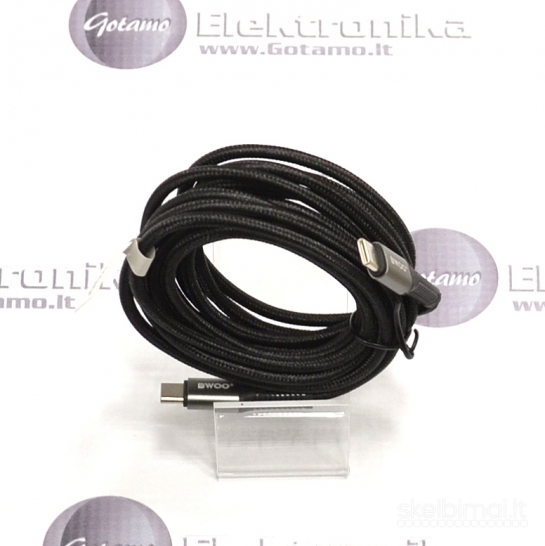 808 Type-C į Type-C laidas 3 metrai 65W BWOO WWW.GOTAMO.LT