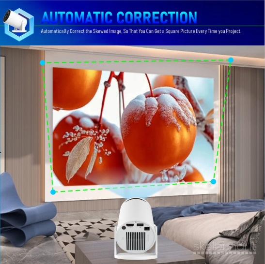 Naujas HY300PRO+ LED Vaizdo projektorius su Android