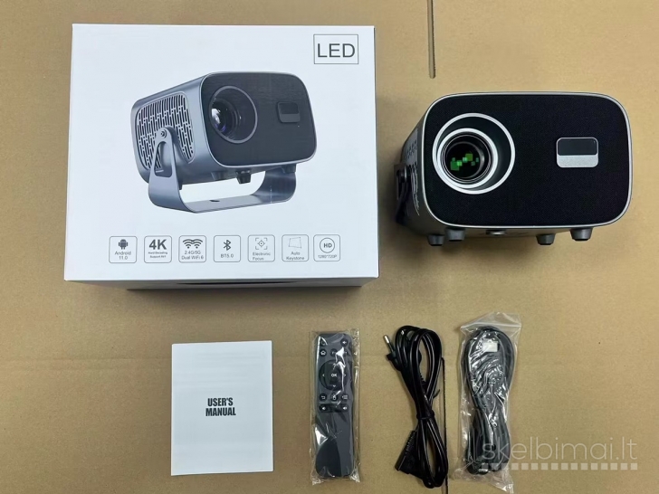Naujas A10 LED Vaizdo video projektorius su Android sistema