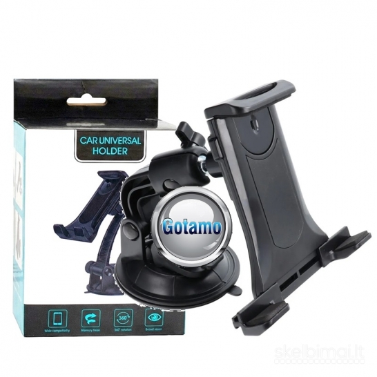 812 Prie stiklo tvirtinamas auto laikiklis telefonui ar planšetei Heavy Duty