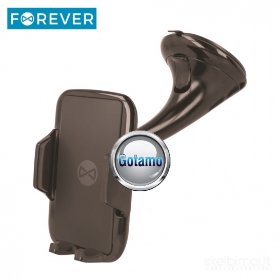 813 Prie stiklo tvirtinamas auto laikiklis telefonui Forever su 10W įkrovimu