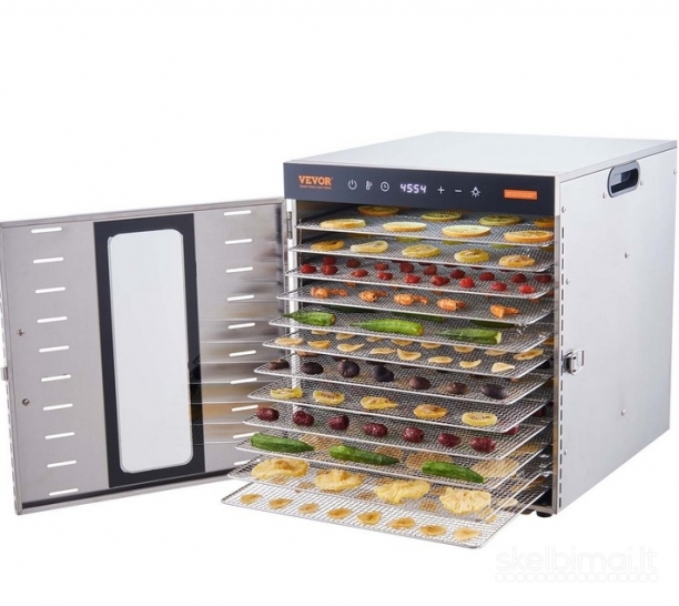 Vaisių, vaistažolių džiovintuvas, džiovintuvas 10 padeklų