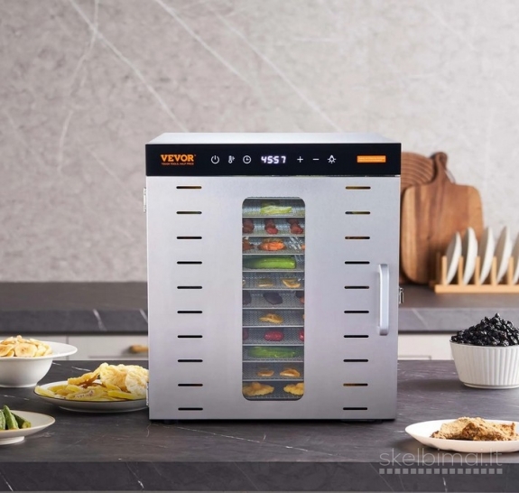 Vaisių, vaistažolių džiovintuvas, džiovintuvas 10 padeklų