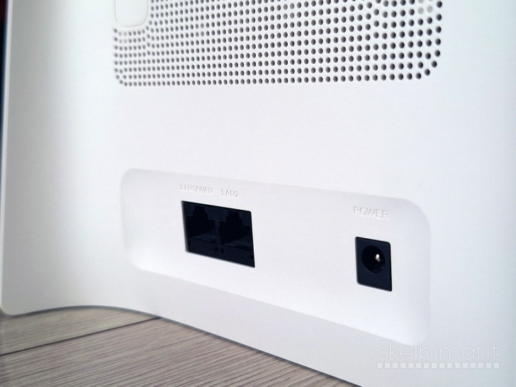 4G+ LTE cat13 modemas TCL HH132VM su maitinimo blokeliu