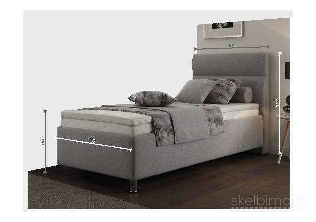 Lova su patalynės dėže ir reguliuojamu čiužiniu