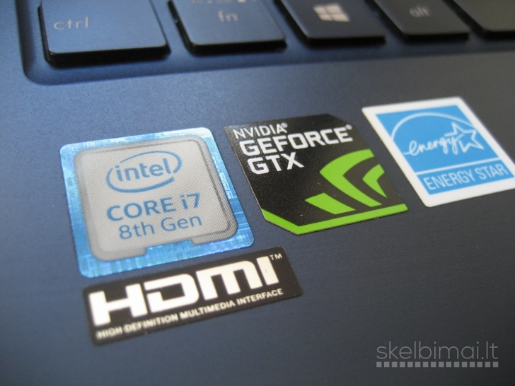 Puikus Asus Zenbook UF533F i7/ GTX 1050 4GB/ 16GB