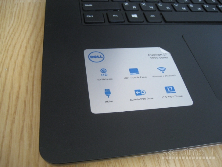 DELL 5748 17.3/ i5/ 8GB/ 256GB SSD/ nauja baterija