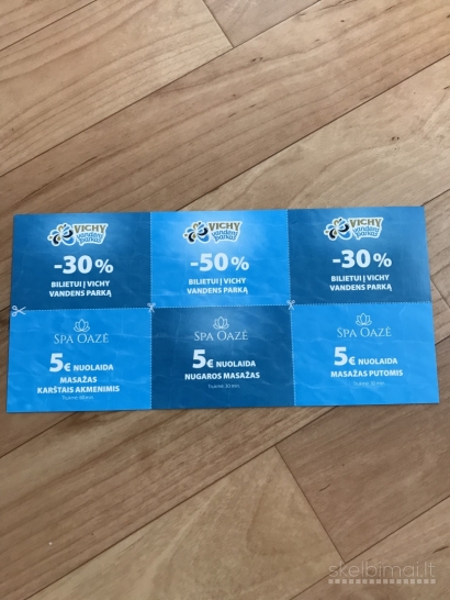 Vichy vandens parko ir Spa masaž nuolaidų kuponai