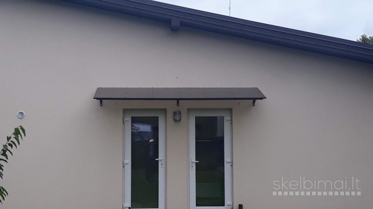 STOGELIAI virš DURŲ, BALKONŲ, GARAŽŲ, TERASŲ