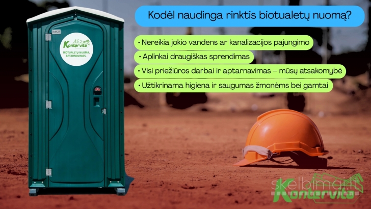 Lauko tualetų nuoma