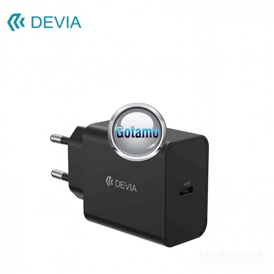 823 Type-C tinklo kroviklis 45W GaN DEVIA WWW.GOTAMO.LT