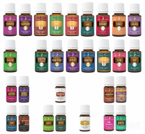 Young Living kompanijos eterinis aliejus