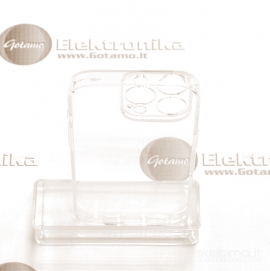 826 C-Clear Plus skaidri nugarėlė Apple iPhone 16 Pro telefonui WWW.GOTAMO.LT