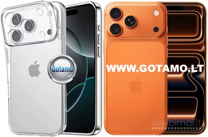 828 C-Clear Plus skaidri nugarėlė Apple iPhone 17 Pro Max telefonui