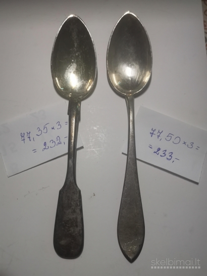 Parduodami Sidabriniai stalo įrankiai kolekcionieriams ir ne tik...