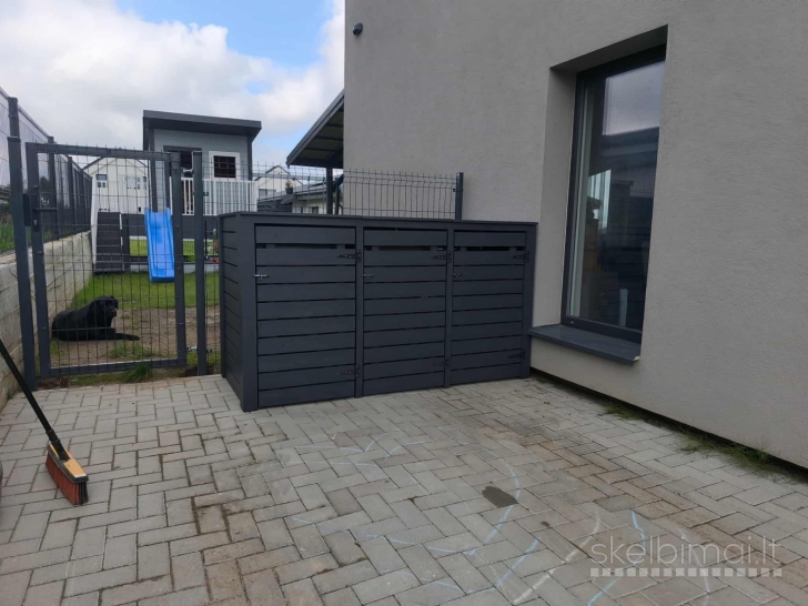 Šiukšlių konteinerių pastogines 