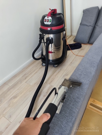 Minkštų baldų valymas Vilniuje