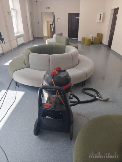 Minkštų baldų valymas Vilniuje