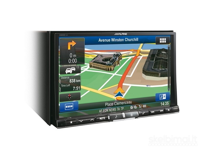 ALPINE X800D-U Navigacijos sistema