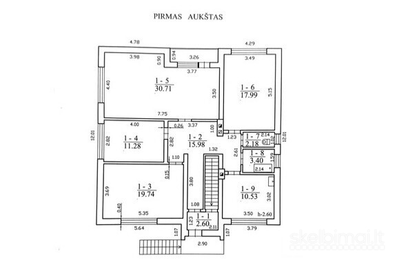 PARDUODAMAS 90.25 KV. M. GYVEMAMOJO PLOTO NAMAS 0.3075 HA SKLYPE VILTIES G.AIME.