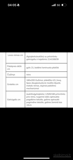 Parduodama puiki dvigulė lova