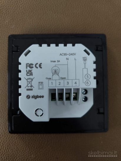 MOES Zigbee termostatas elektra šildomoms grindims