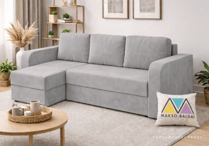 miegamosios sofos lovos su patalynės dėže